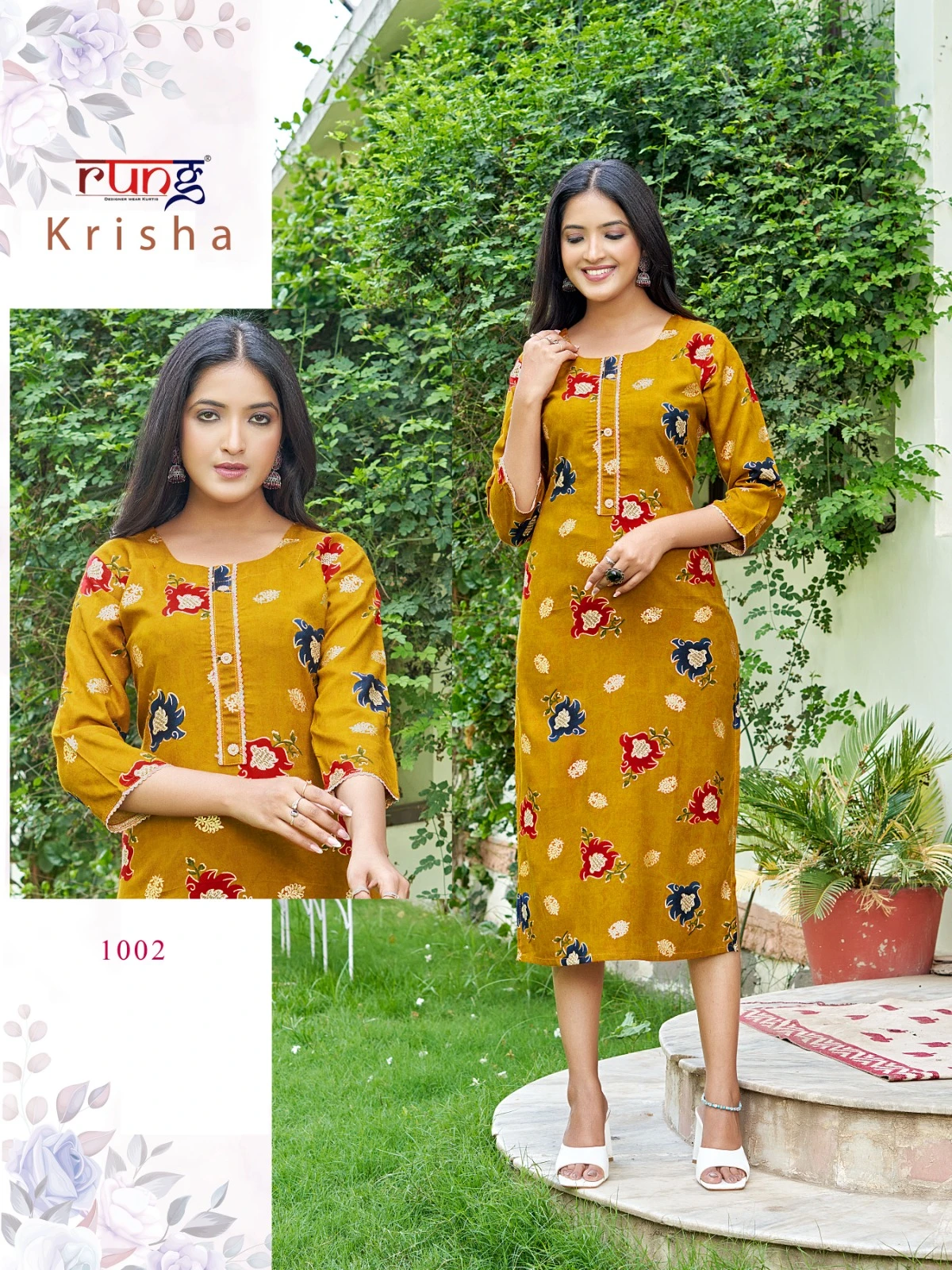 Rung Krisha Rayon Wholesale Kurtis Catalog — Wholesale Kurtis, MPA wholesale from Surat — view 6